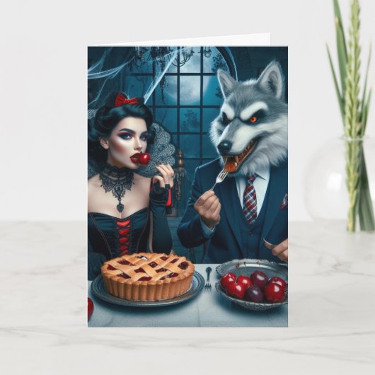 暗いファンタジー衝突誕生日 カード (正面)