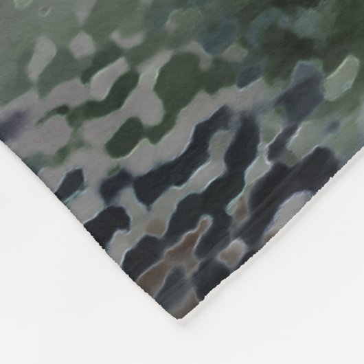 暗いファンドに浮かぶ派手なうろこ板 フリースブランケット (角)