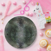 暗いファンドに浮かぶ派手なうろこ板 ペーパープレート (パーティー)