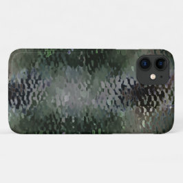 暗いファンドに浮かぶ派手なうろこ板 iPhone 11 ケース