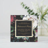 暗いフローラとフェイク金ゴールド・フレーム廃棄パーティー 招待状 (スタンド正面)