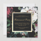 暗いフローラとフェイク金ゴールド・フレーム廃棄パーティー 招待状 (正面)