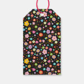 暗いフローラカスタマイズ可能なギフトラベル ギフトタグ (裏面)