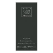 暗いフローラサロンスタイルリストメニューショップ価格表 ラックカード (裏面)