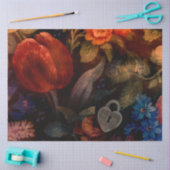 暗いフローラタイガーチューリップ 薄葉紙 (クラフト)