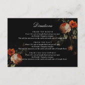 暗いフローラバラオランダマスターズ結婚の方向 エンクロージャーカード (正面)