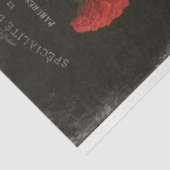 暗いフローラプリントの切り離しティッシュペーパー 薄葉紙 (詳細)