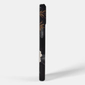 暗いフローラモノグラム Case-Mate iPhoneケース (裏面 / 右)