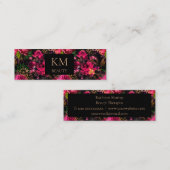 暗いフローラモバイル美しい スキニー名刺 (正面/裏面)