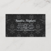 暗いフローラヴィンテージゴシック 名刺 (裏面)