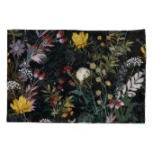 暗いフローラ園：咲く夜模様 枕カバー (裏面)