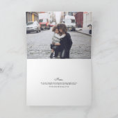 暗いフローラ母の日の写真カード シーズンカード (内部)