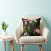 暗いフローラ装飾用クッション クッション (椅子)