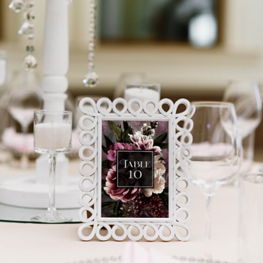 暗いフローラ テーブルナンバー