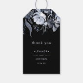 暗いフローラ |ブラックウォーターのカラー結婚式の引き出物 ギフトタグ (正面)
