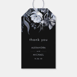 暗いフローラ |ブラックウォーターのカラー結婚式の引き出物 ギフトタグ
