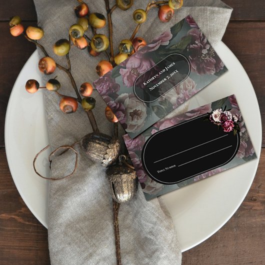 暗いフローラ プレイスカード