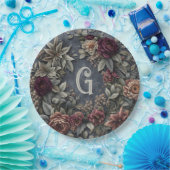 暗いフローラ ペーパープレート (パーティー)