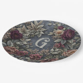 暗いフローラ ペーパープレート (アングル)