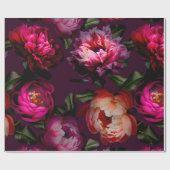 暗いフローラ ラッピングペーパー (フラット)