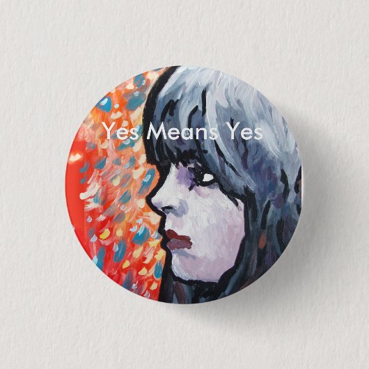 暗いプリンセスボタン 缶バッジ (正面)