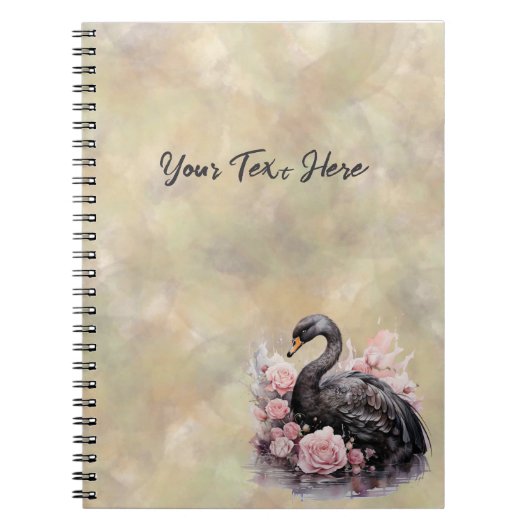 暗いプリンセス パーソナライズされた ノートブック (正面)