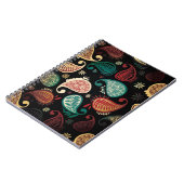 暗いペイズリーノート ノートブック (左側)