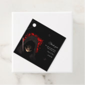 暗いムーディゴシックスカルハロウィーンハロウェディング フェイバータグ (インサイチュ)