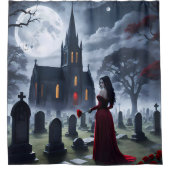 暗いムーディゴシック – バスルーム装飾 シャワーカーテン (正面)