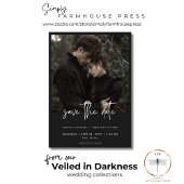 暗いムーディミニマルー写真結婚の セーブザデート