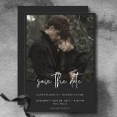 暗いムーディミニマルー写真結婚の セーブザデート