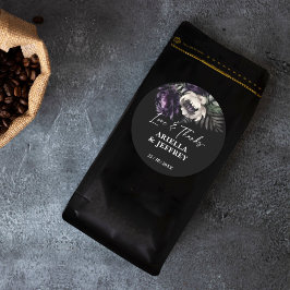 暗いムーディーbohoエレガントな感謝してい結婚が好き ラウンドシール