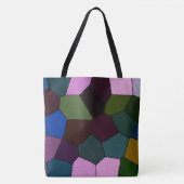 暗いモザイク トートバッグ (正面)