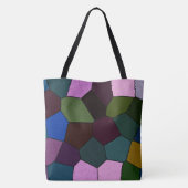 暗いモザイク トートバッグ (裏面)