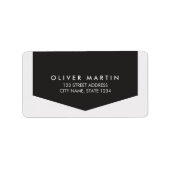 暗いモダンと明クラシックるい灰色のアドレス ラベル (正面)