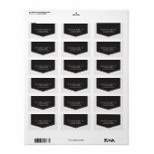 暗いモダンと明クラシックるい灰色のアドレス ラベル (フルシート)