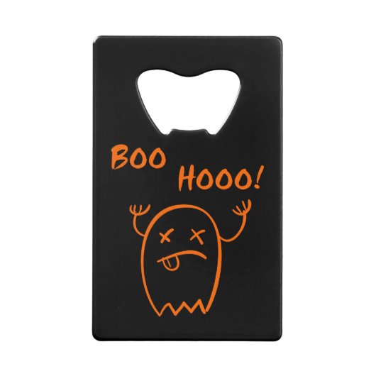 暗いモノトーンのハロウィンガーゴイル クレジットカード栓抜き (正面)