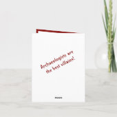 暗いユーモアの悪い考古学者の動機 カード (裏面)