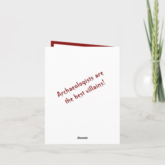 暗いユーモアの悪い考古学者の動機 カード (裏面)