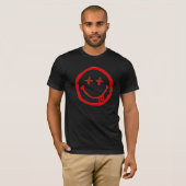 暗いユーモアの顔のティー Tシャツ (正面フル)