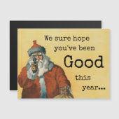 暗いユーモア、銃を持つクリスマスサンタ (正面/裏面)