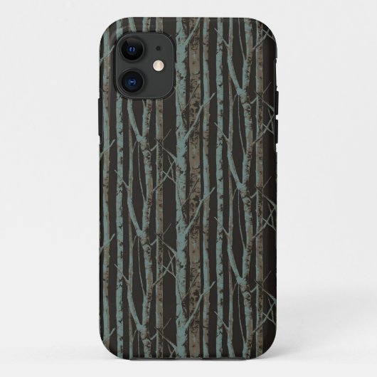 暗いレトロの樺の木 Case-Mate iPhoneケース (裏面)