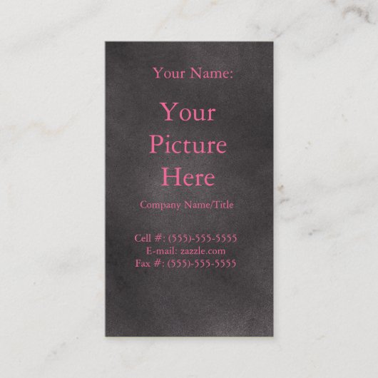 暗いレトロ 名刺 (正面)