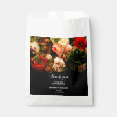 暗いロマンチックエレガントな不機嫌なフローラ結婚の フェイバーバッグ (正面)