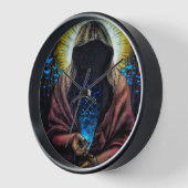 暗いヴァージンウォールクロック 壁時計 (傾斜)