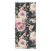 暗いヴィンテージの花のロゴ|値を付けるサービス ラックカード (裏面)