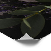 暗いヴィンテージフローラポスター ポスター (角)