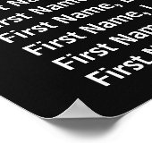 暗いヴィンテージフローラポスター ポスター (角)