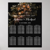 暗いヴィンテージフローラポスター ポスター (正面)