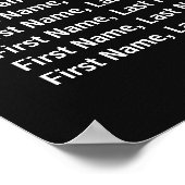 暗いヴィンテージフローラポスター ポスター (角)